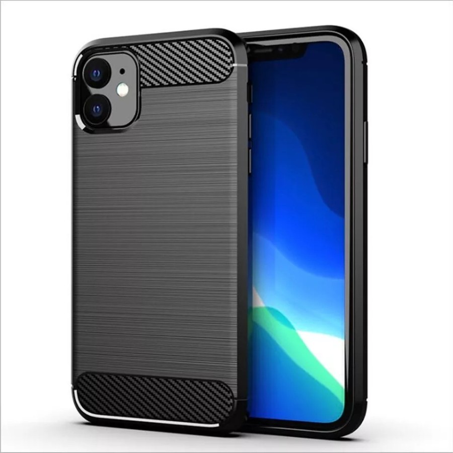CASE IPHONE 11 biasa RUGGED CARBON ARMOR ANTI SHOCKPROOF