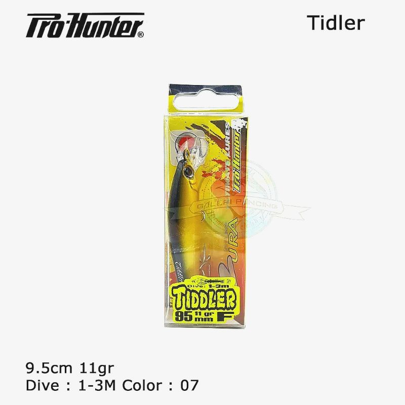 UMPAN LURE MINNOW PRO HUNTTER TIDDLER 9.5 cm, 11 gr