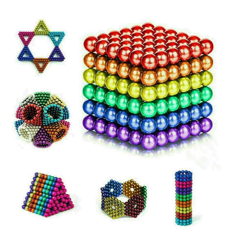 Magnetic Ball Multicolor / Mainan Bola Magnet Ball  Belajar Edukasi Kreatif Anak Anak Motorik Hobi