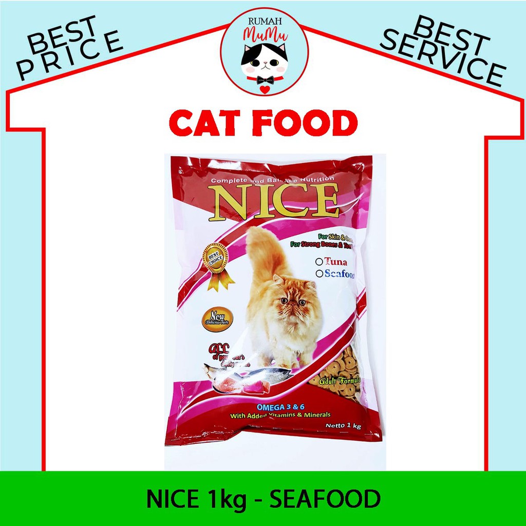 Makanan Kucing NICE Repack 1kg MURAH BERKUALITAS