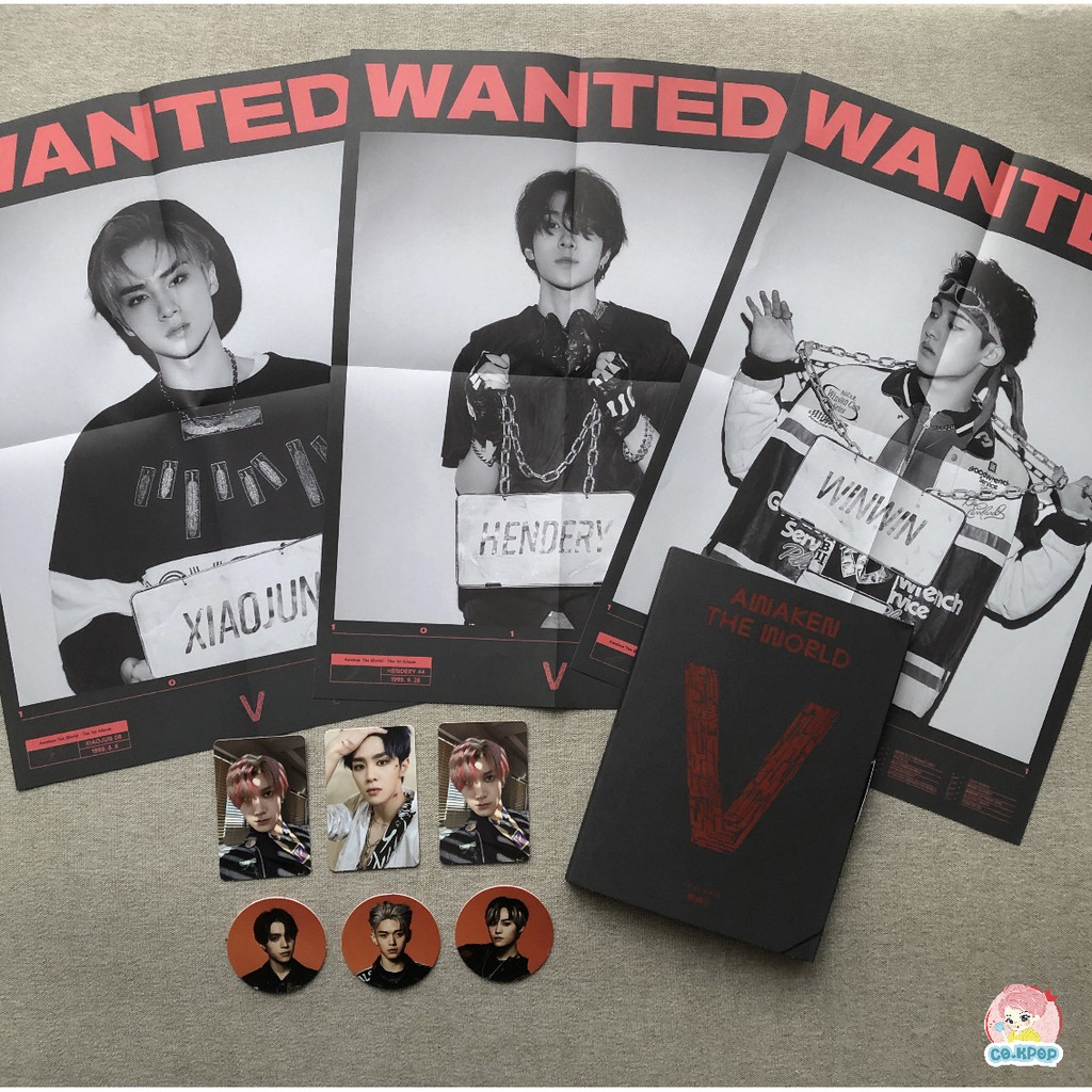 WAYV AWAKEN THE WORLD - PHOTOCARD, POSTER, CIRCLE CARD - TEN LUCAS KUN [READY STOCK]