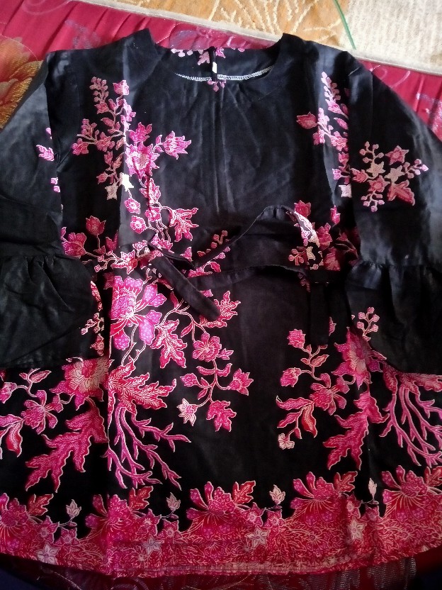 Batik Dolby Dolbi Dobby Doby Tenun Sutra Tulis Katun Atbm Baron Atasan Batik Wanita Sogan Srg308