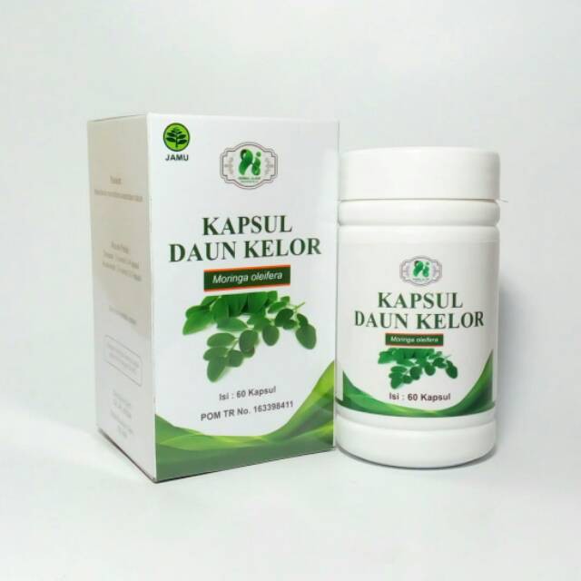 

kapsul daun kelor moringa oliefera folium