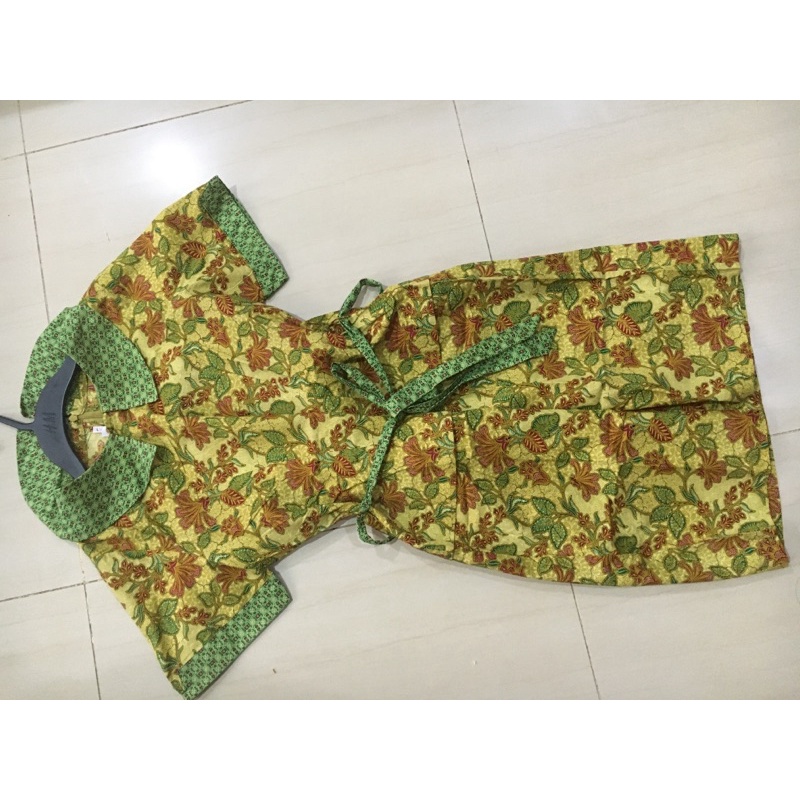 BATIK KERIS COUPLE PASANGAN PRELOVED SIZE L DRESS BATIK HEM SIZE SS like new baru dipakai 1x