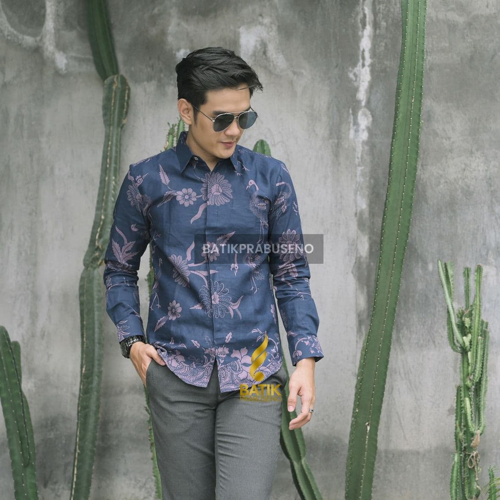 Batik Pria BIRAWA KEMEJA BATIK PRIA LENGAN PANJANG SLIM FIT SLIMFIT ORIGINAL ORI ASLI PRABUSENO FULL