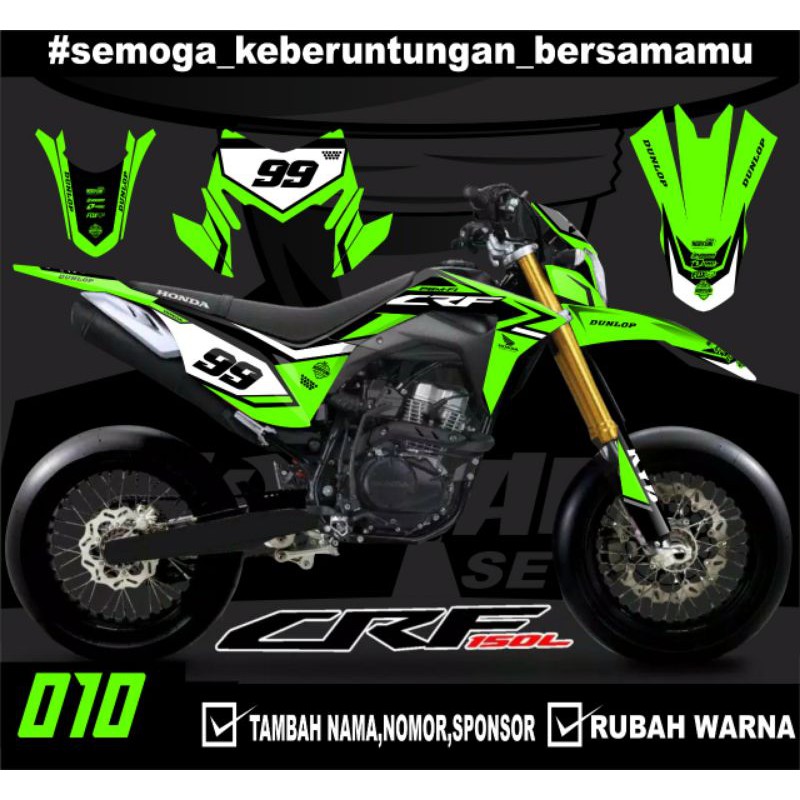 Sticker setiker stiker decal CRF 150 L (010) minimalis Fullbody-Dekal stiker Trail Supermoto