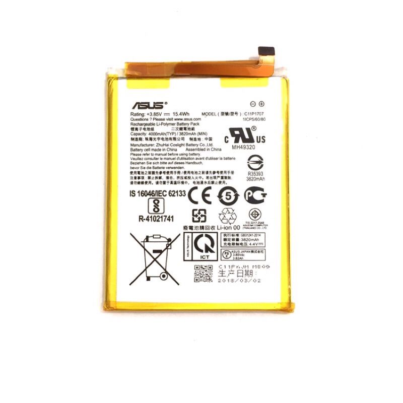 Batre Baterai HP ASUS X00PD ZB555KL / Zenfone Max M1 ORIGINAL 100% Model Batrei Battery C11P1707