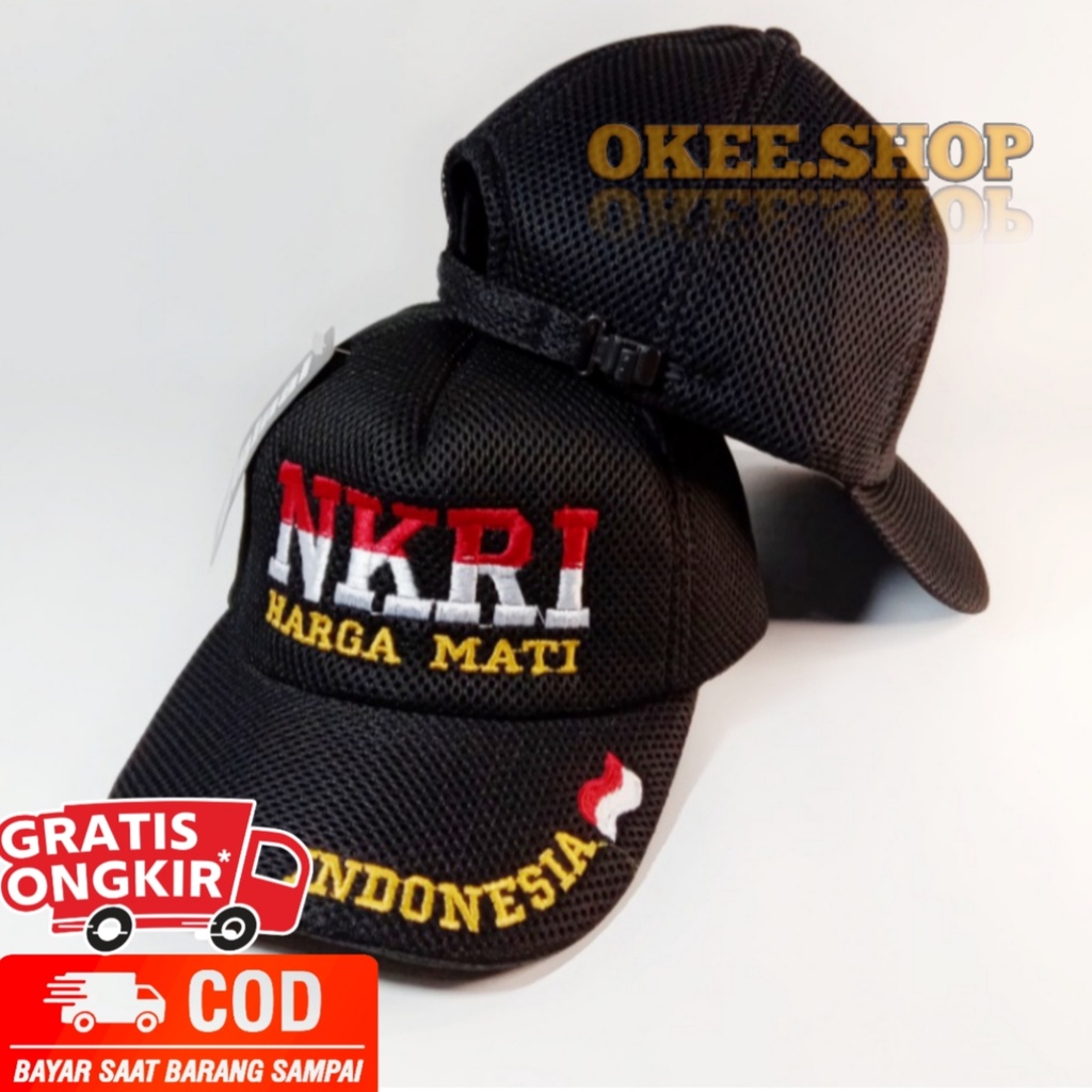 TOPI JARING BORDIR NKRI HARGA MATI TERBARU