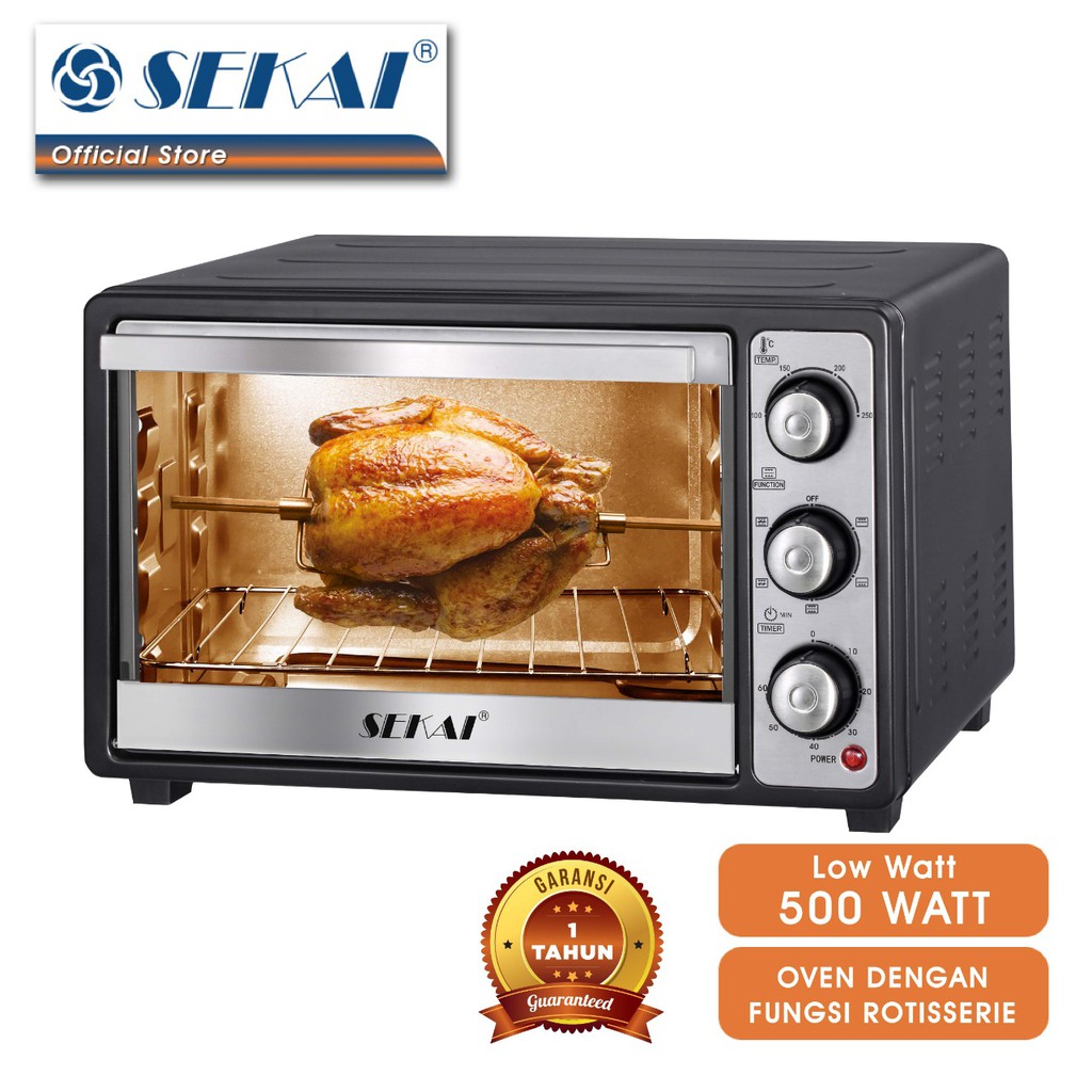 SEKAI Oven Listrik Low Watt OV 260 - Kapasitas 26 Liter