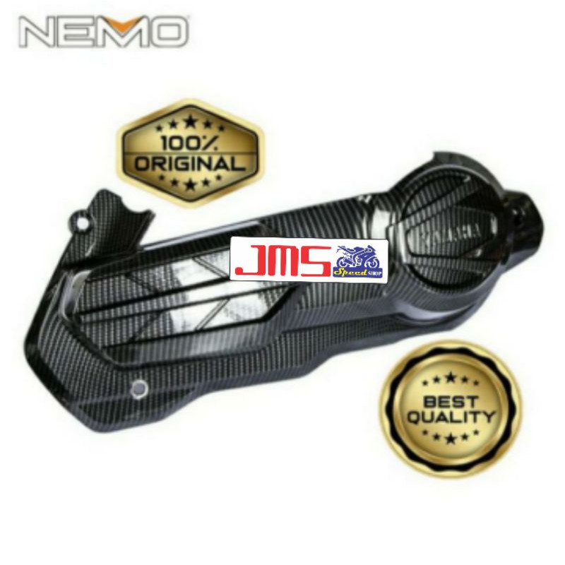 cover tutup cvt di carbon yamaha nmax new dan aerox new 2020 nemo