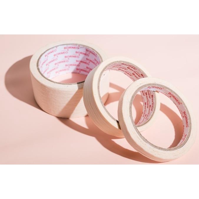 

Cod Borneo Masking Tape / Lakban Kertas Premium 24 mm x 21 m