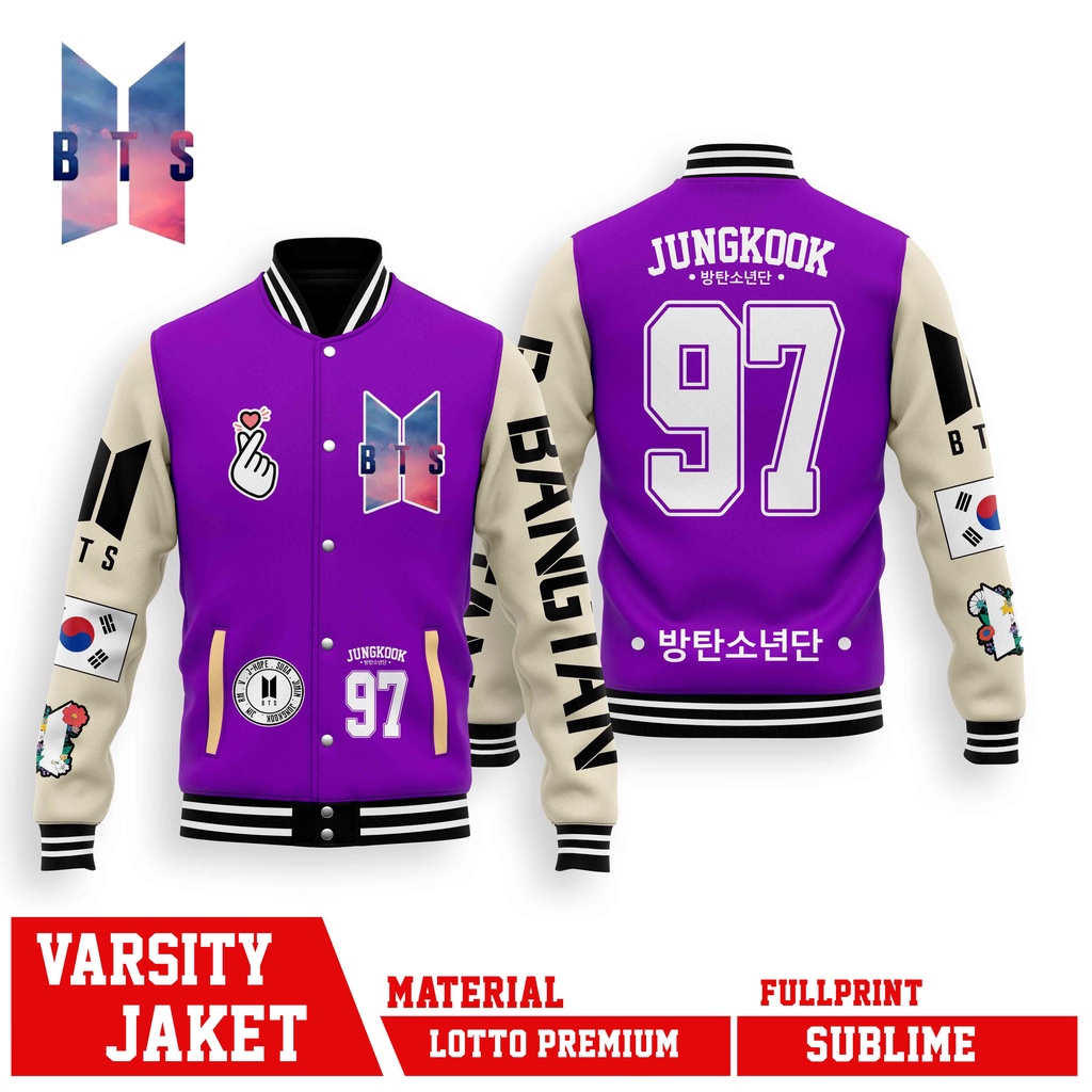 VARSITY JACKET KOREA JUNGKOOK MLB NBA SERIES