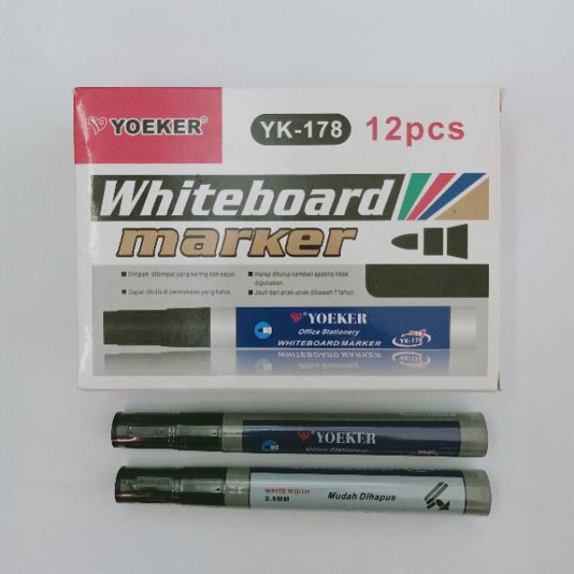 [COD] SPIDOL WHITEBOARD SPIDOL HITAM BOARDMAKER TYPE  KY-178 PER 1 PCS  BUAT EBOOK MUSLIM 4 BHS