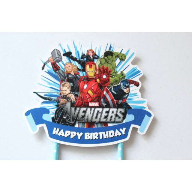 Jual Cake Toppers Custom Karakter Avenger Indonesia Shopee Indonesia