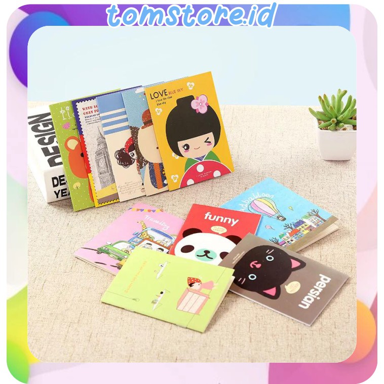 

TOMSTORE.ID R038 BUKU TULIS MINI CARTOON NOTE BOOK KARTUN CATATAN LUCU ANAK SEKOLAH IMPOR MURAH