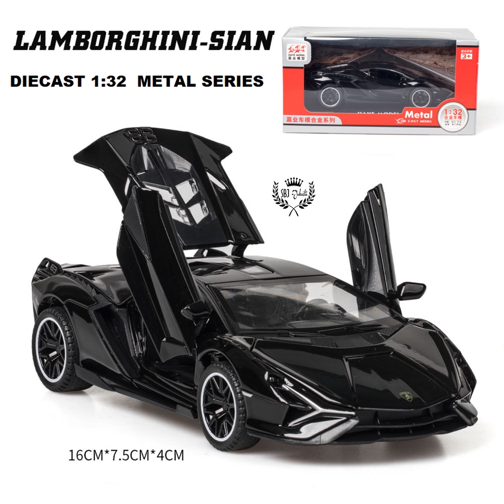 DIECAST Miniatur MOBIL Lamborghini SIAN LIGHTNING DH Skala 1:32