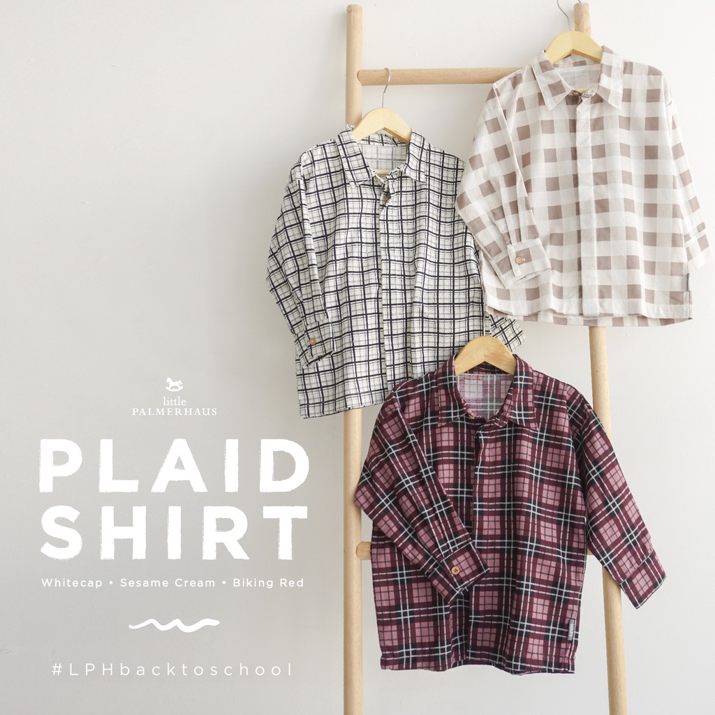 PROMO 7.7 PROMO BAJU LEBARAN LITTLE PALMERHAUS PLAID SHIRT TOP BOY BAJU ANAK KEMEJA PANJANG KEMEJA KOTAK KOTAK ANAK 1 - 6 TAHUN