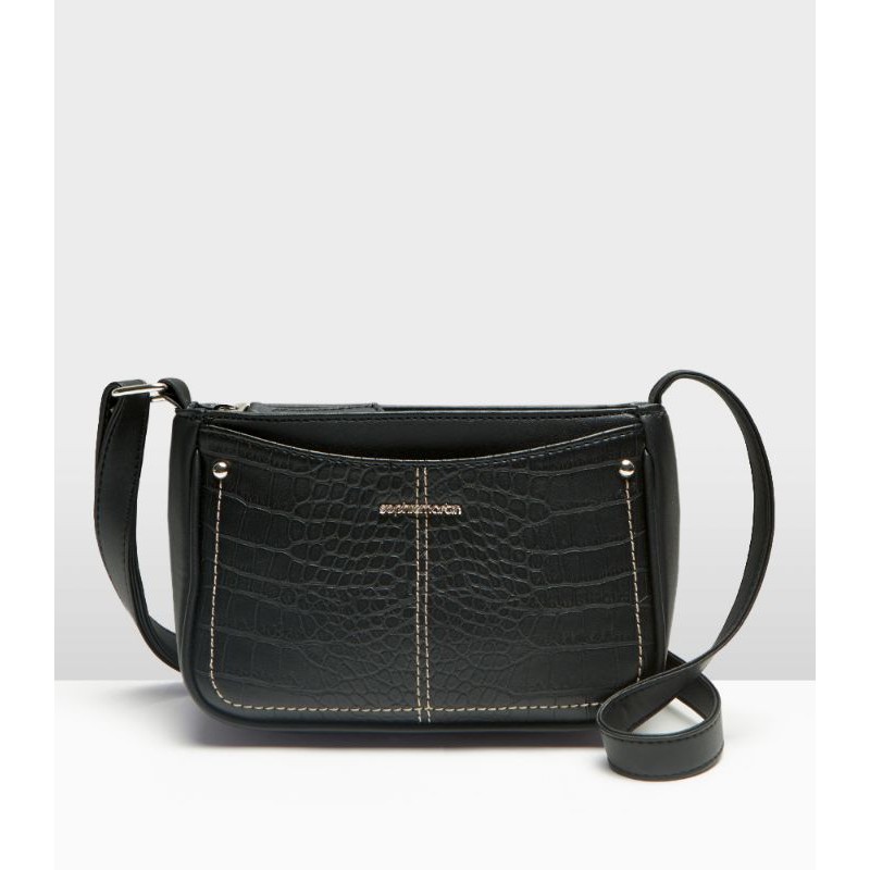 Sophie paris Benaya / tas selempang kulit hitam