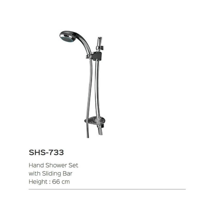 Hand Shower Tiang Wasser SHS-733 / Shower Tiang Mandi Wasser Set