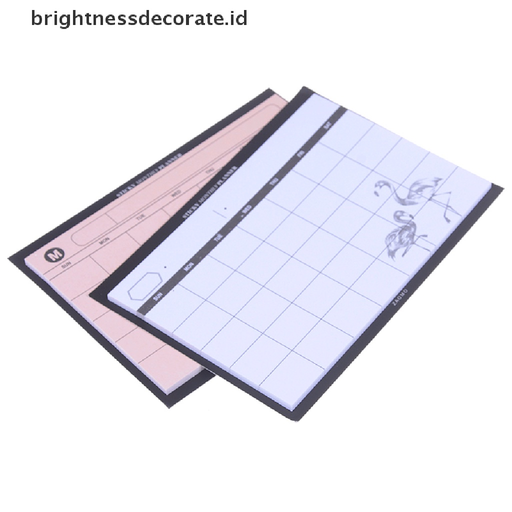 [birth] Creative simple desktop schedule planner monthly plan mini notebooks efficiency [ID]