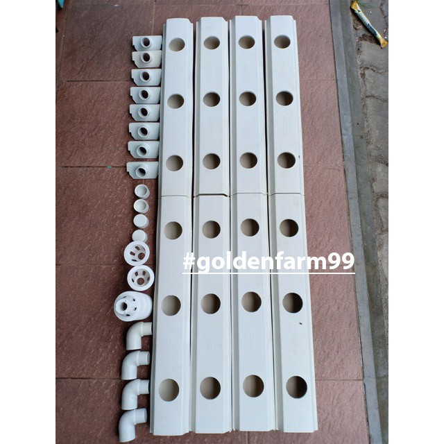 Gully trapesium ihidroponiki 4 set ihargai terjangkau Shopee 