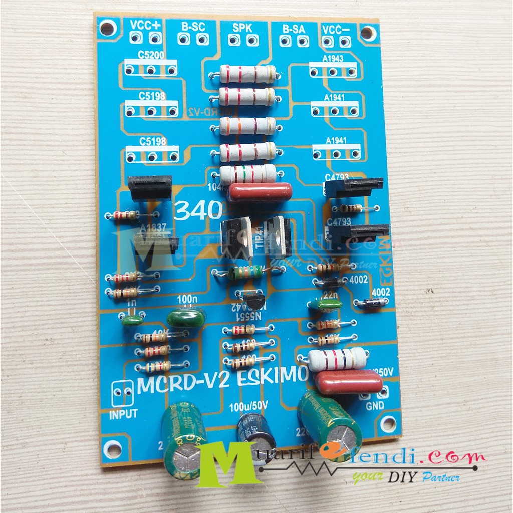 KIT Power Amplifier MCRD V2 TEF ESKIMO 340M LOW SUB TANPA TR TEF dan Driver