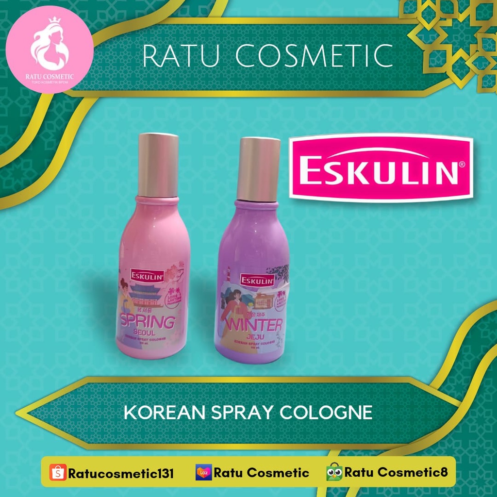 Eskulin Cologne body spray korean  110ml original (GROSIR)