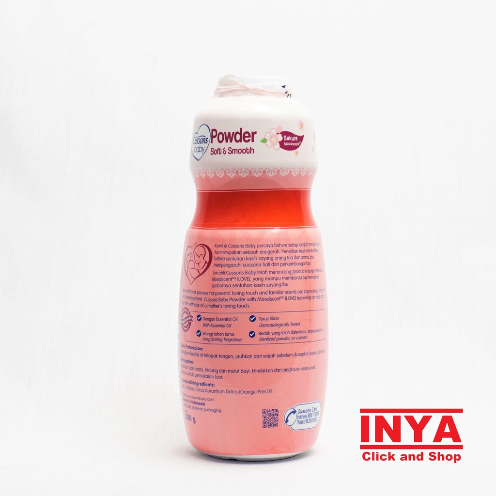 CUSSONS BABY POWDER SOFT AND SMOOTH SAKURA 200gr - Bedak Bayi