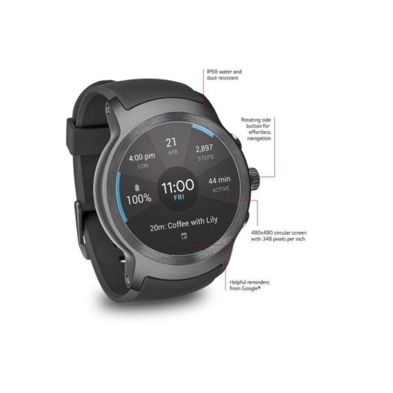 Smartwatch LG Sport  W280 Android heart Blood oxi