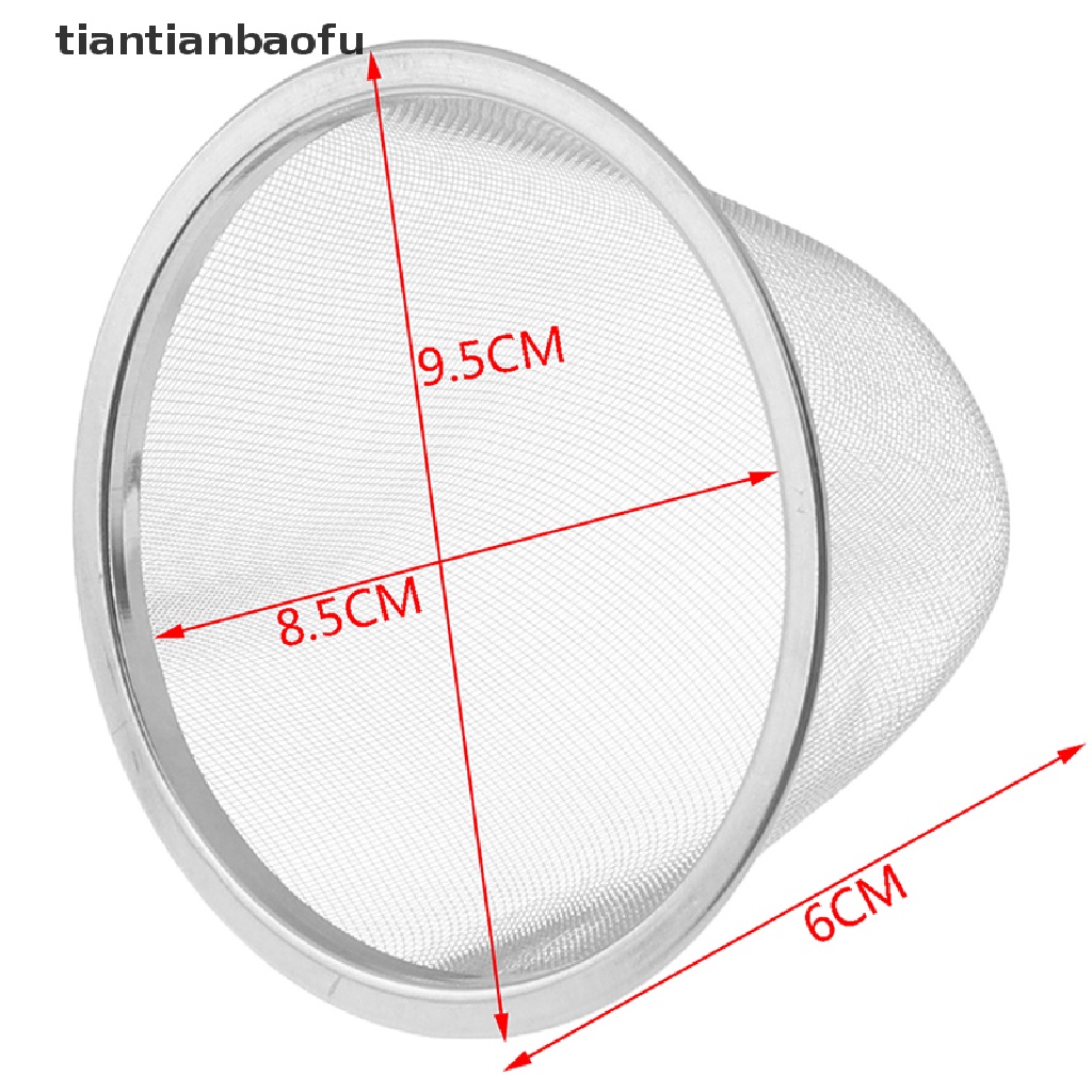 Saringan Infuser Daun Teh Bahan Stainless Steel Mesh Dapat Digunakan Kembali