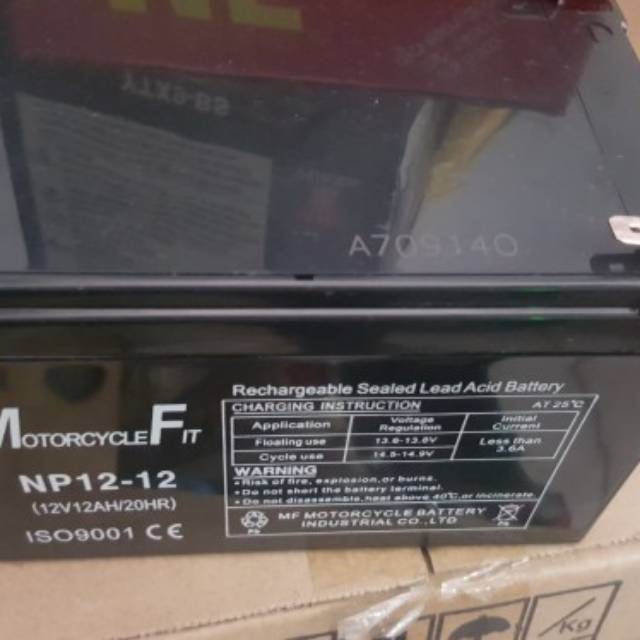 Aki sepeda listrik 12v 12ah