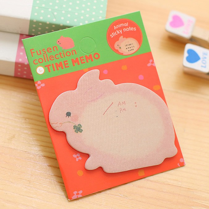 Memo Sticky Note Animal Memo Note-Kelinci / Rabbit