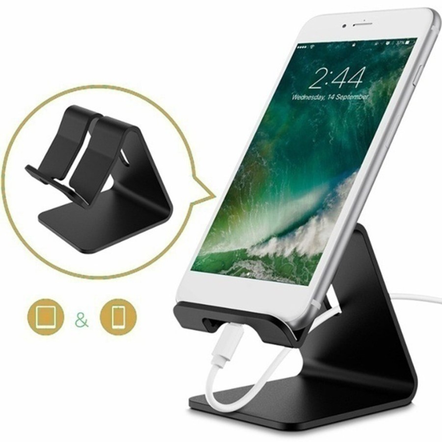 Holder Stand HP Handphone Smartphone Tablet ipad Desktop Meja Besi S-2