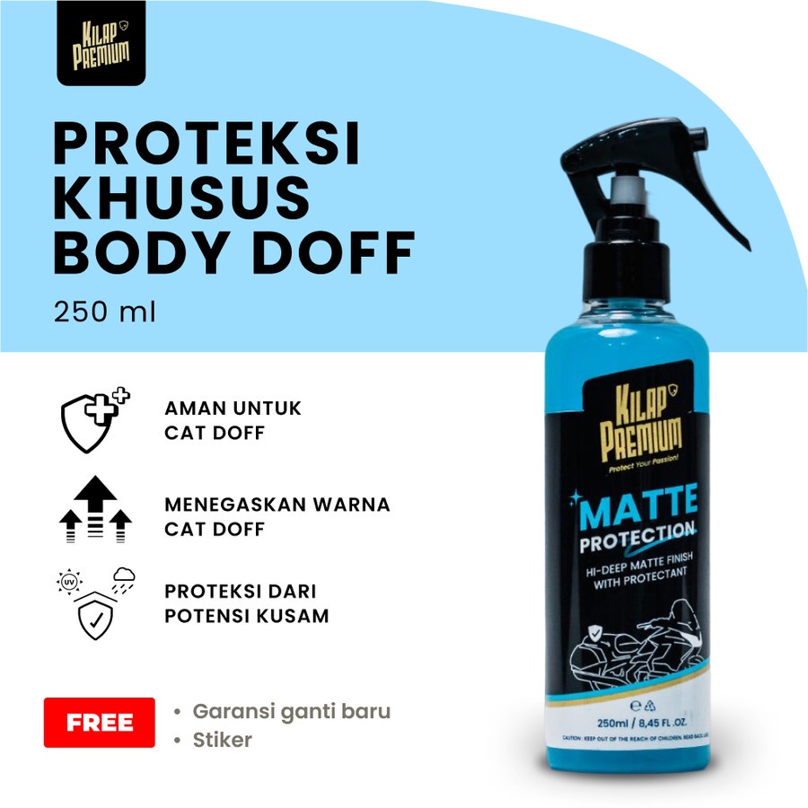 Kilap Premium Matte Protection Pengkilap Helm, Motor, Mobil, dll