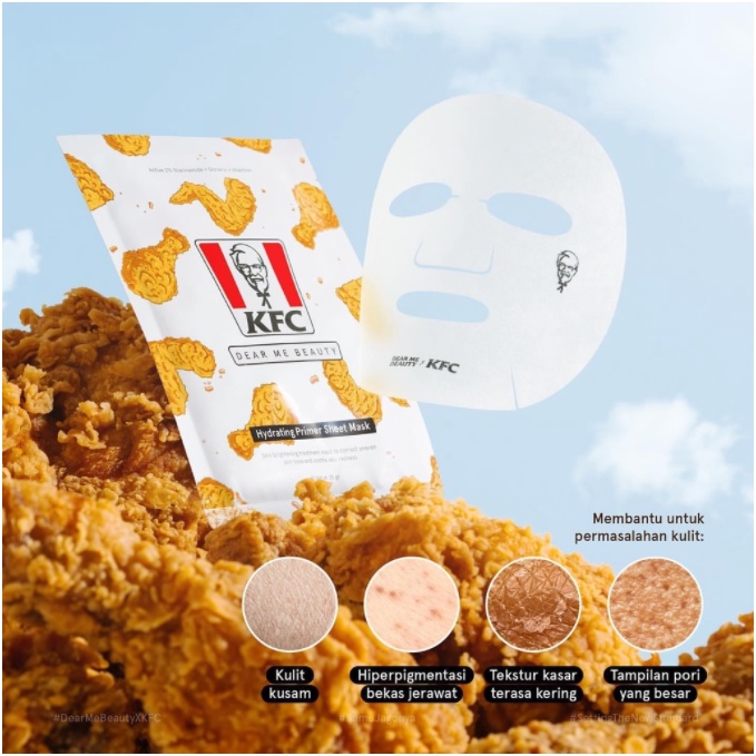 DEAR ME BEAUTY X KFC Sunscreen Stick Sunblock SPF 50++ &amp; Hydrating Sheet Mask