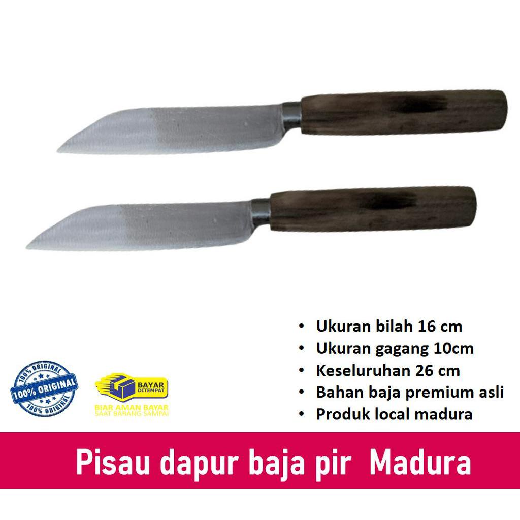 zaidun-pisau dapur baja madura pisau baja asli madura paterongan  pisau madura asli super tajam