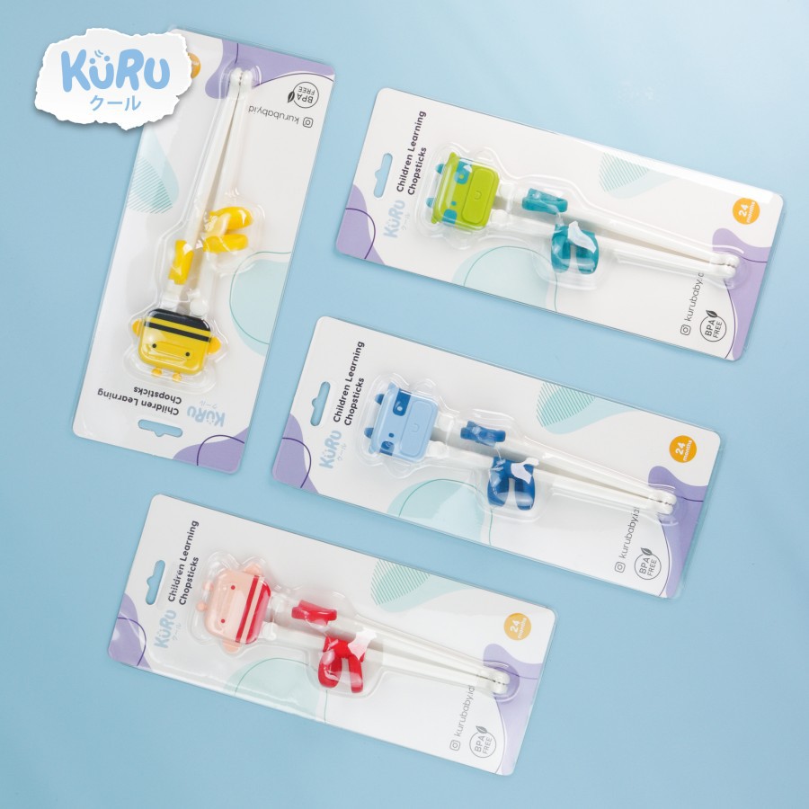 KURU Kids Learning Chopstick | Sumpit Belajar Bayi Anak Premium