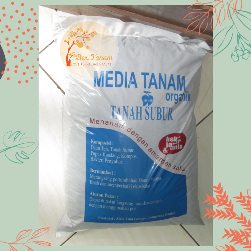 Media tanam organik tanah subur karungan