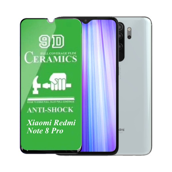 H8 Tempered Glass CERAMIC Full Cover BLUELIGHT ANTI RADIASI Anti Shock For Xiaomi Redmi Note 8 Pro