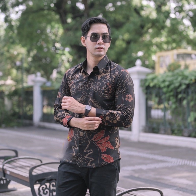 BAJU BATIK PRIA LENGAN PANJANG MODERN FURING SLIM FIT KASUAL MEWAH KEMEJA COWOK KEREN FORMAL SEKOLAH KULIAH M L XL XXL KATUN ADEM PREMIUM TERBARU TERLARIS ASLI ORIGINAL SOLO MEKAR ABDI