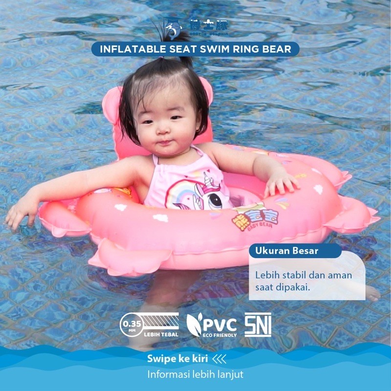 Doctor Dolphin Inflatable Seat Swim Ring - Pelampung Duduk Bayi