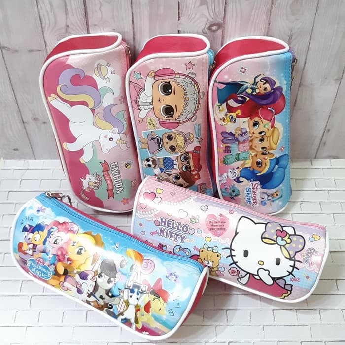 

Case Pensil Anak Resleting Murah Size Besar Motif Kartun Goddie Bag