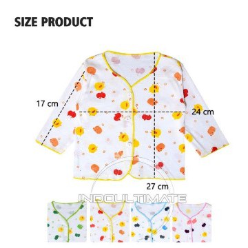 Baju bayi Newborn PRINT Katun Tebal Lengan Panjang BC-088 Pakaian Kaos Anak Bayi Laki laki perempuan