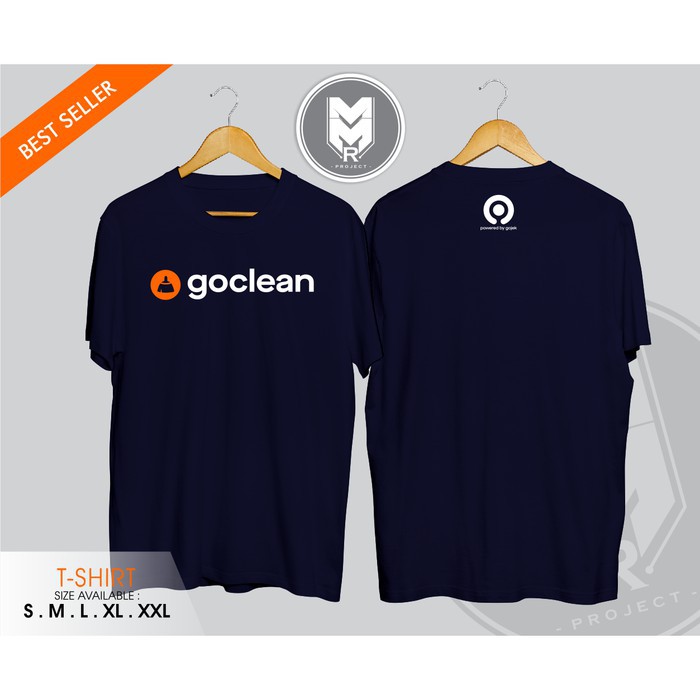 Kaos / Baju / Tshirt Goclean Powered By Gojek Termurah   -provermerch