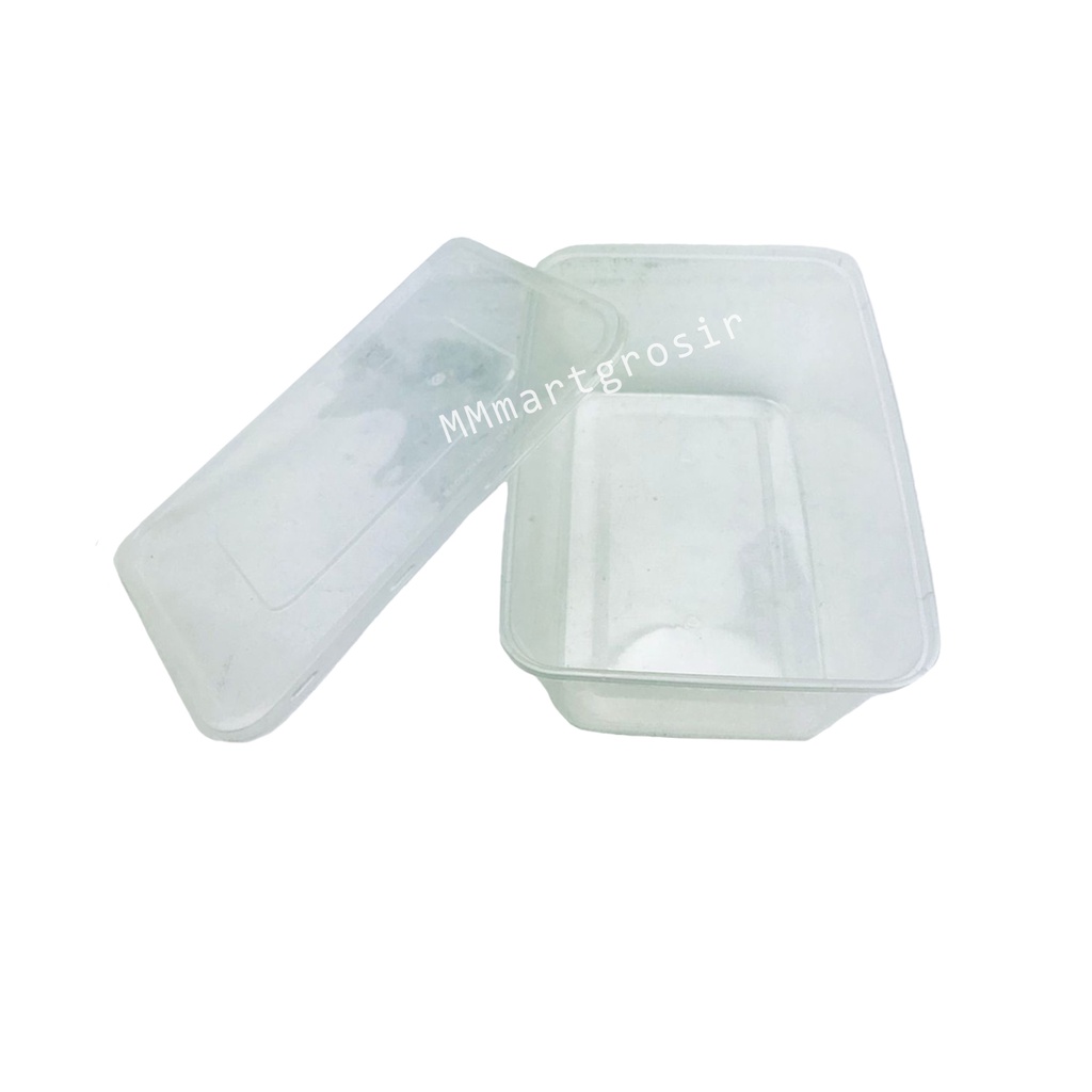 Thinwall Foodsafe / Kotak Makan Plastik / Food Container Persegi panjang / isi 25 pcs / uk 1000 ml