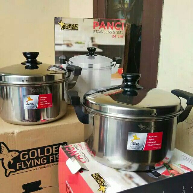 Panci Stanless Steel Golden Flying Fish Stpc0524 24cm