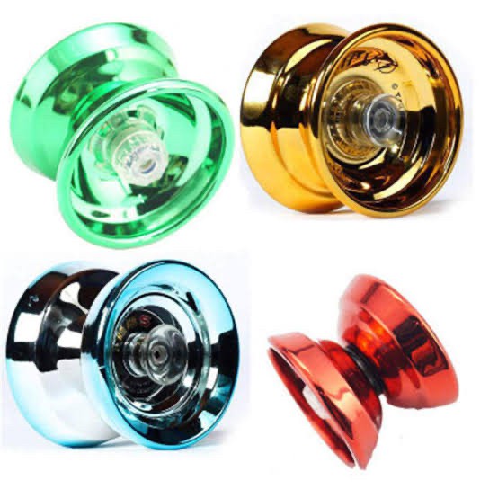 MAINAN YOYO BESI CHROME 3 BEARING KEKINIAN