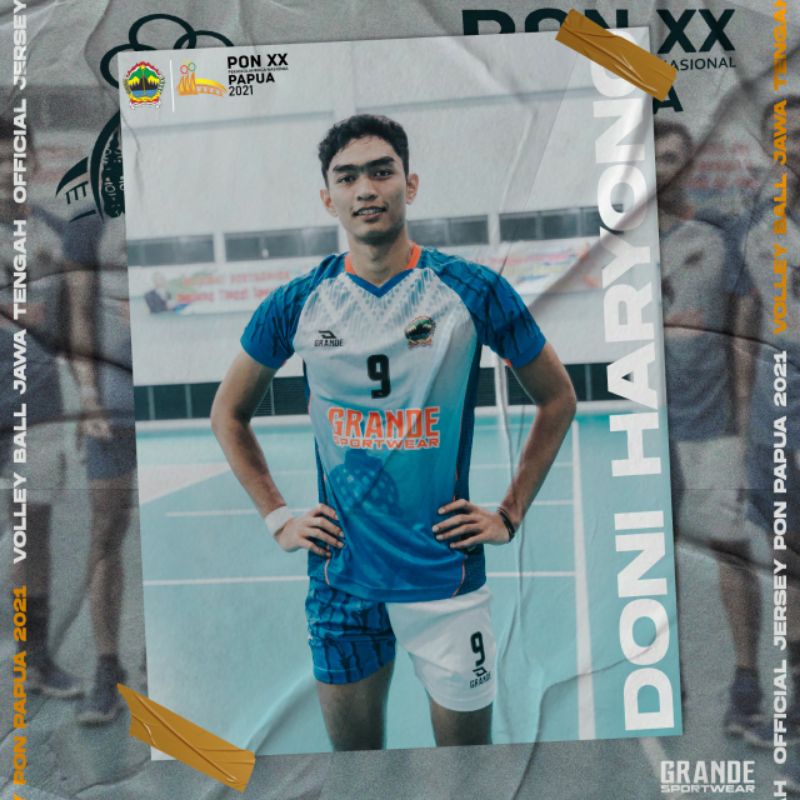 Jersey training Volley JATENG Pon Papua 2021