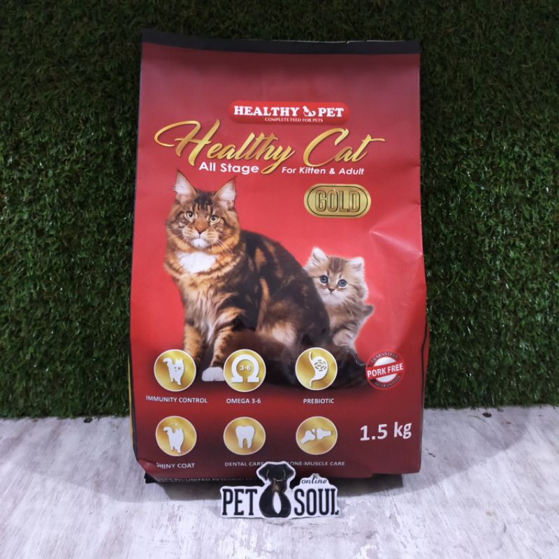 Makanan kucing Healthy Cat All Stages 1.5kg / cat food healthy freshpack