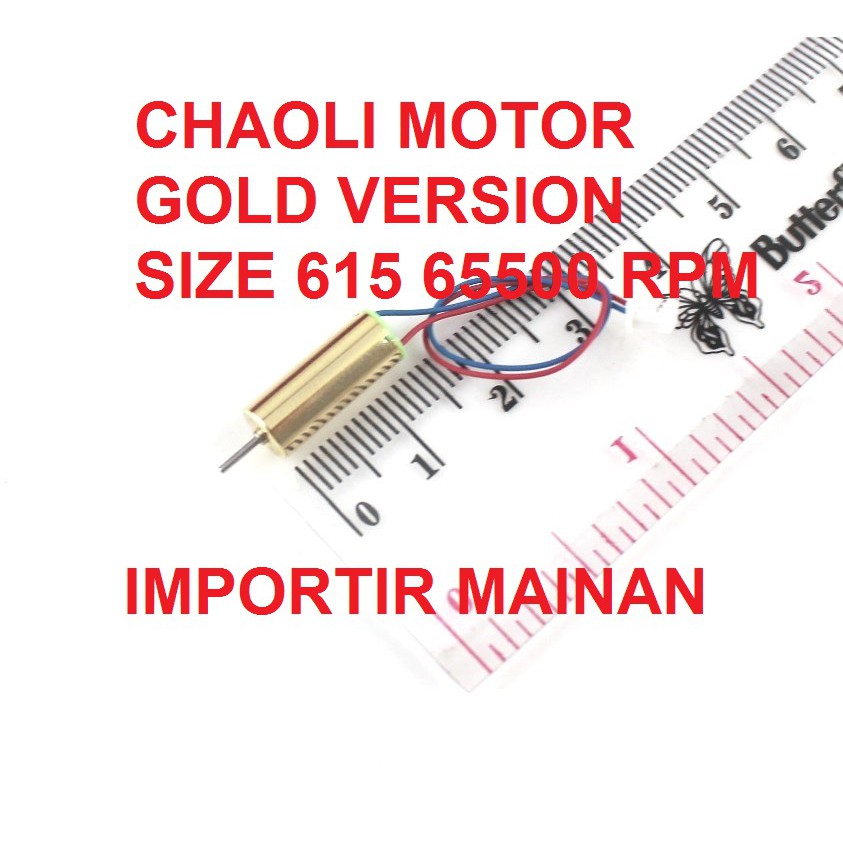 CHAOLI motor GOLD version size 615 65500 rpm for eachine E010 E013 CW kabel merah biru